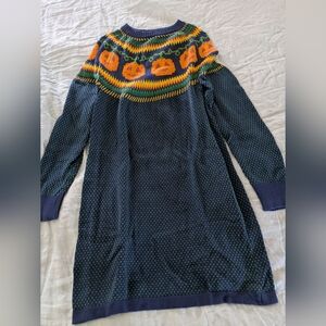 Modcloth 100% Cotton Fair Isle Pumpkin Sweater Dress XL